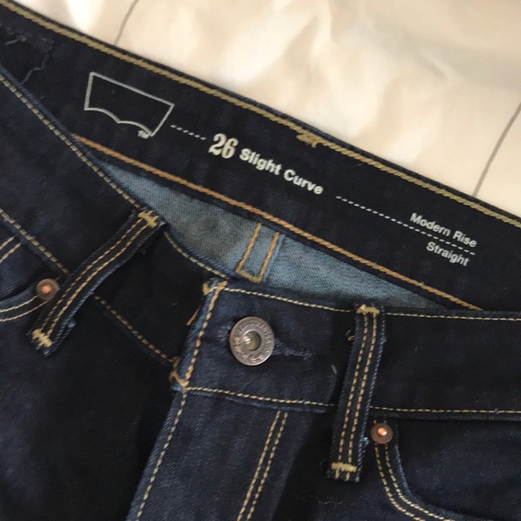 Levi’s - Modern Rise Straight Dark Blue jeans - Picture 2 of 6